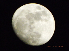 2017/01/10（火）のお月様