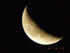 2017/01/22（日）のお月様