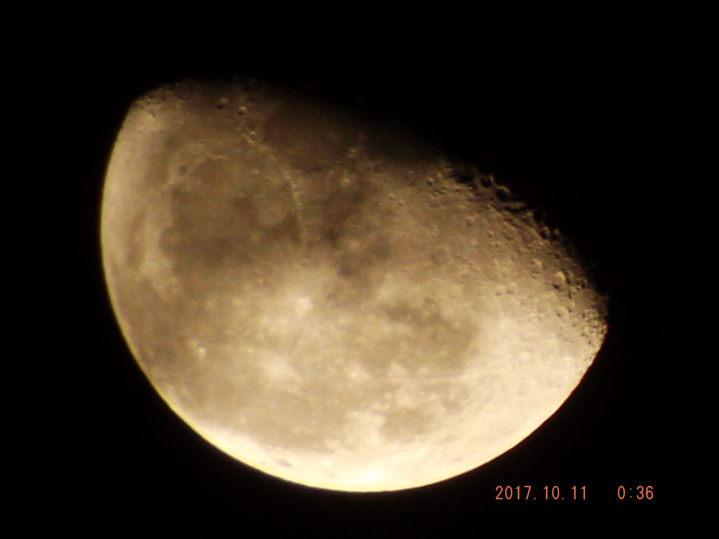 2017/10/11（水）のお月様