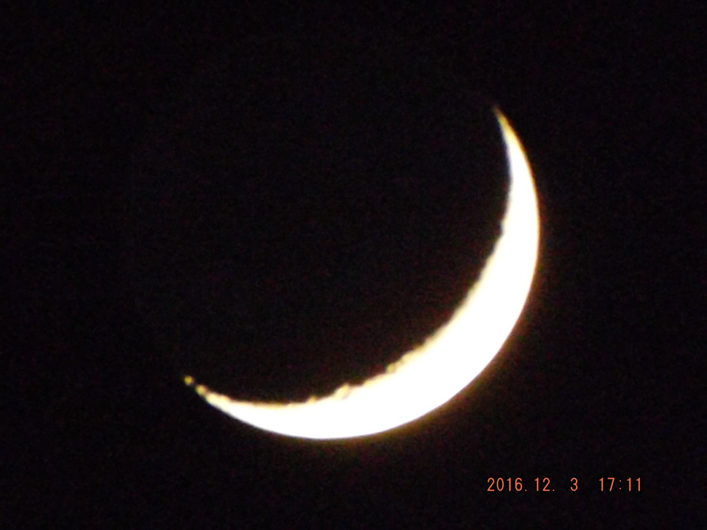2016/12/03（土）のお月様・フラッシュ無し