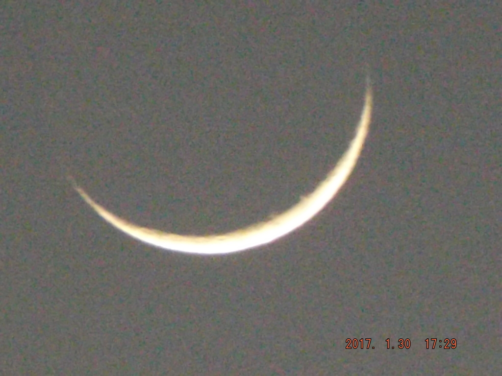 2017/01/30（月）のお月様