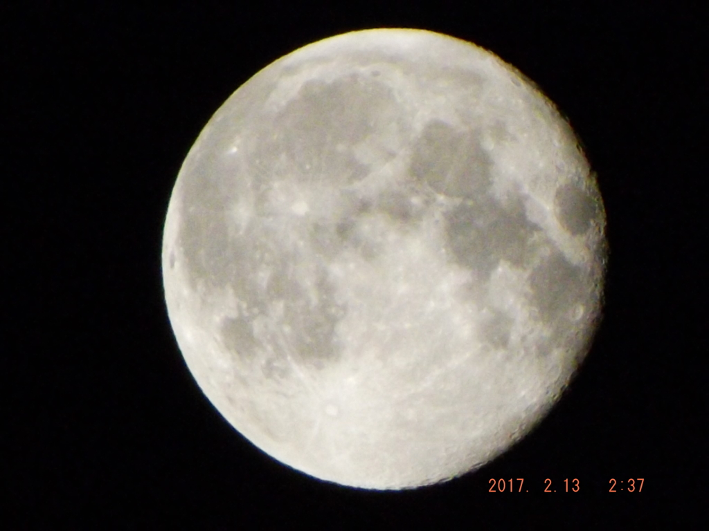 2017/02/13（月）のお月様