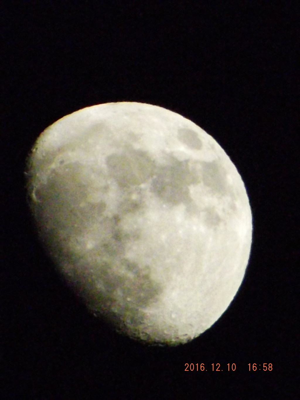 2016/12/10（土）のお月様