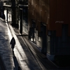 overlapping light and shadow