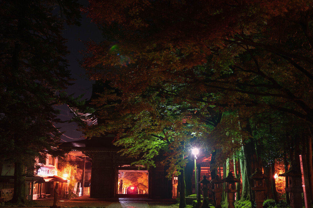 夜の華厳寺