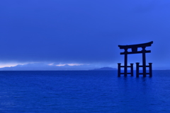 白髭神社の夜明け