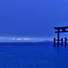 白髭神社の夜明け