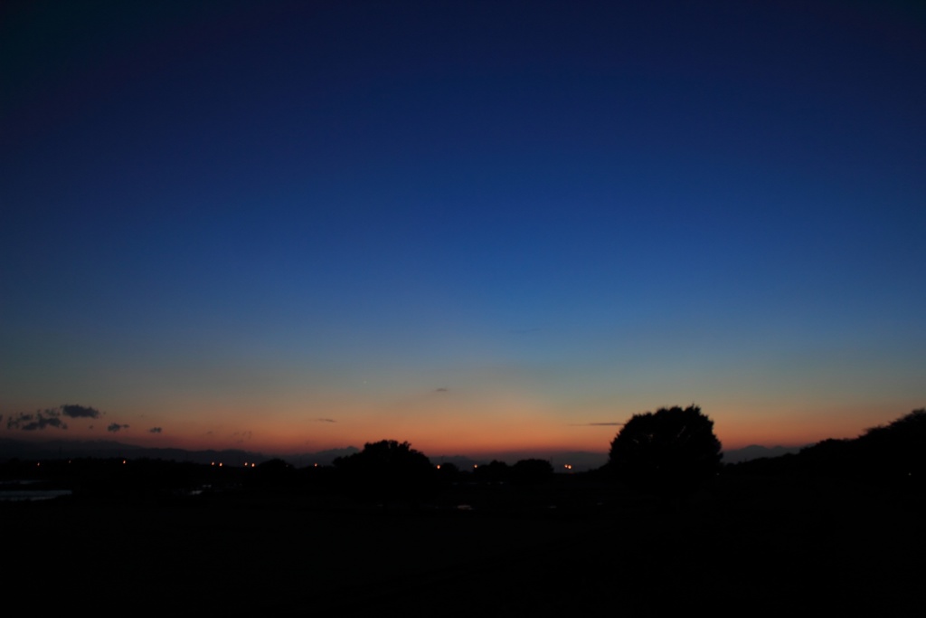 八月最後の夕焼け