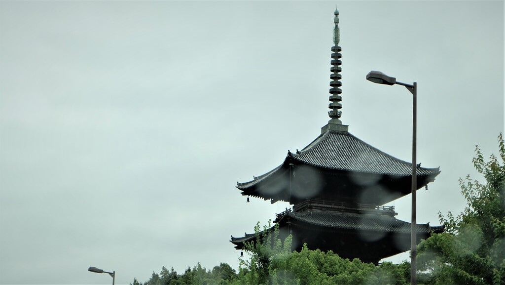 雨の京都