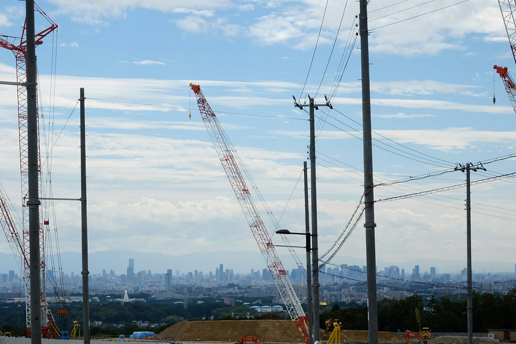 工事現場と大阪