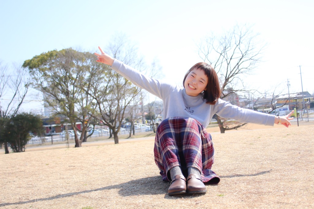 公園にて。