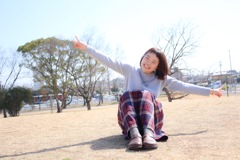 公園にて。