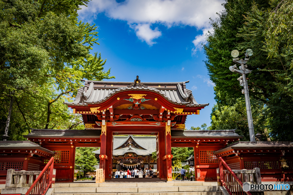 秩父神社  赤鳥居