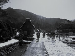 旅の思い出ー暖冬の白川郷