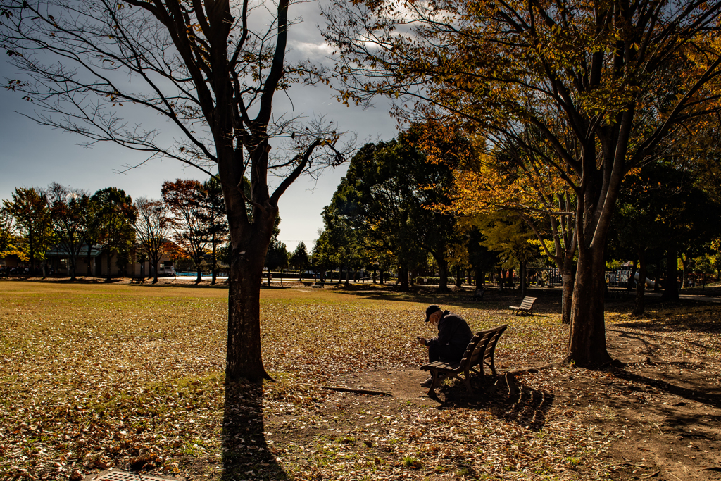 公園にて