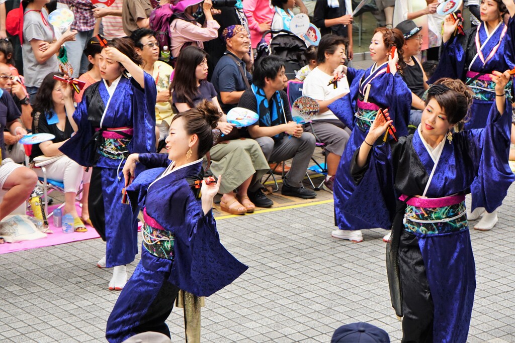 2019よさこい祭りの踊り子たち ２