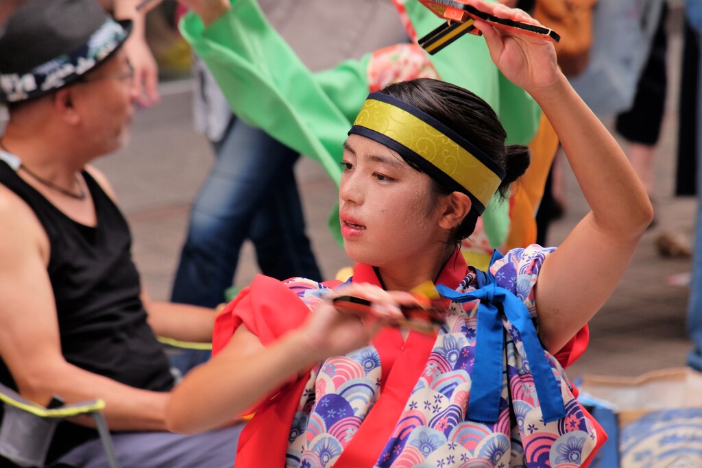 2019よさこい祭りの踊り子たち ７