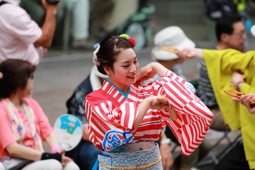 よさこい祭り 踊り子（２）