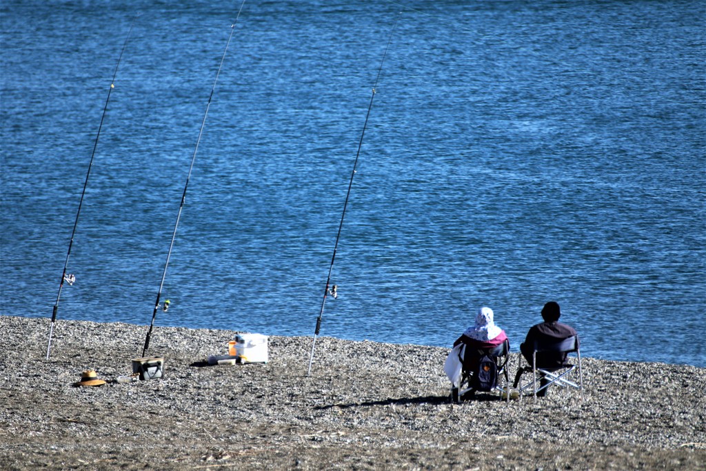 夫婦で釣り