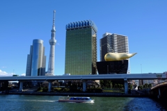 吾妻橋の袂からの眺め