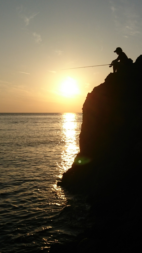 釣り人の夕暮れ③