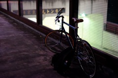 夜の自転車