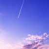 飛行機雲。