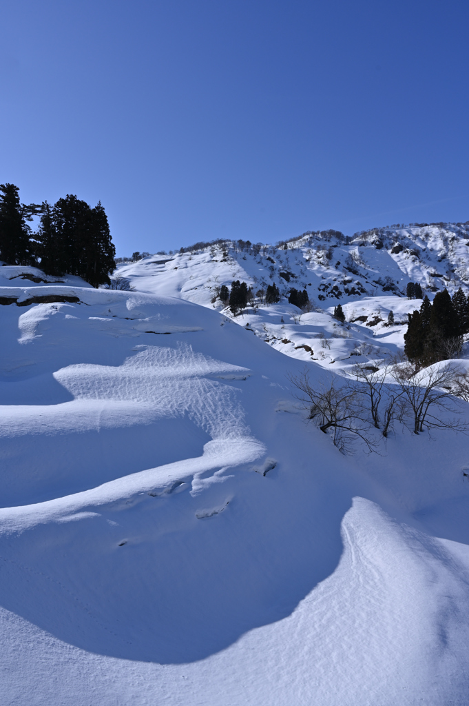 山の雪化粧