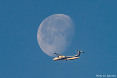 プロペラ機で月面旅行