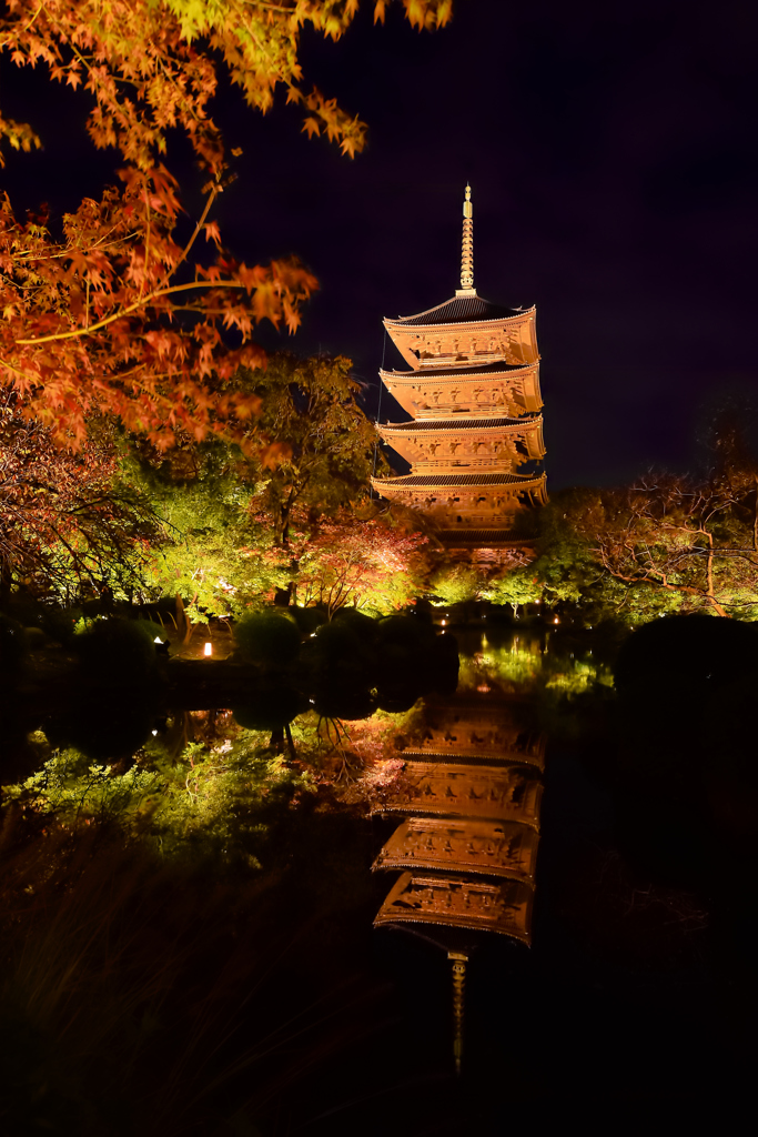 東寺　撮影スポットから
