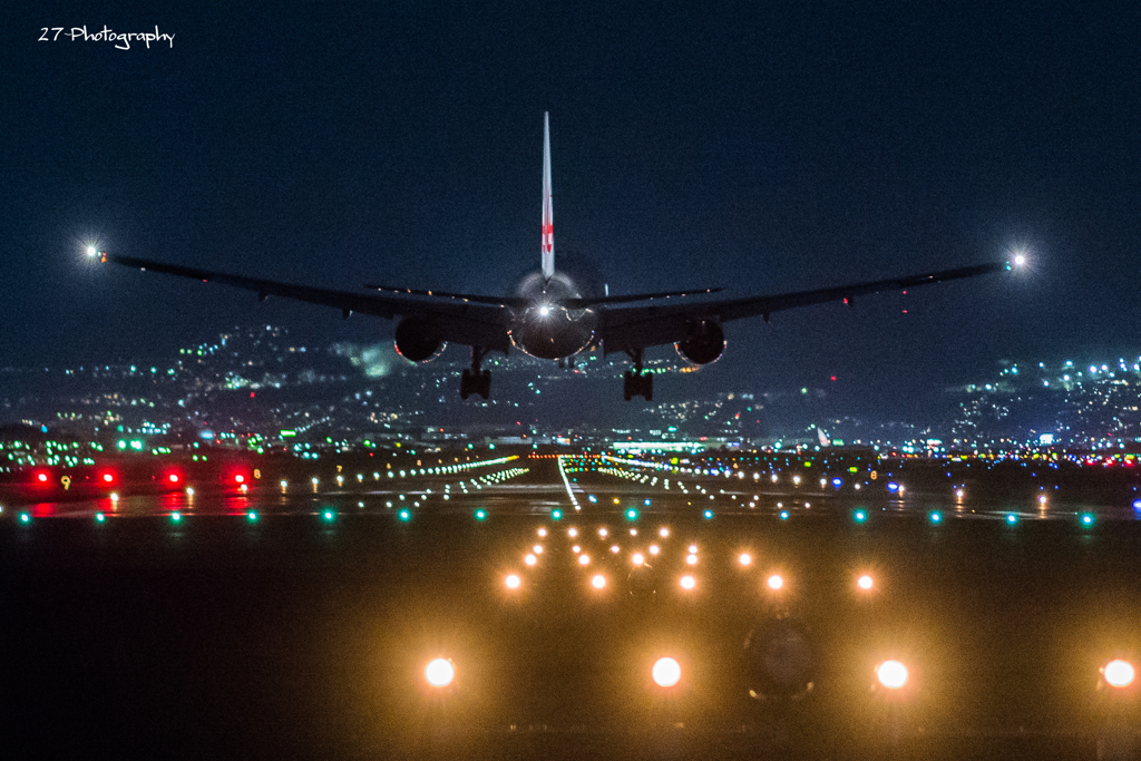 千里川 到着便 B777