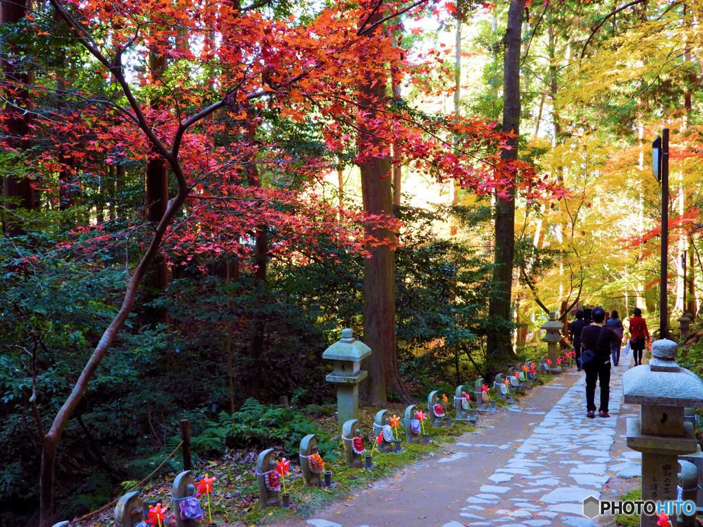 お地蔵さんと紅葉