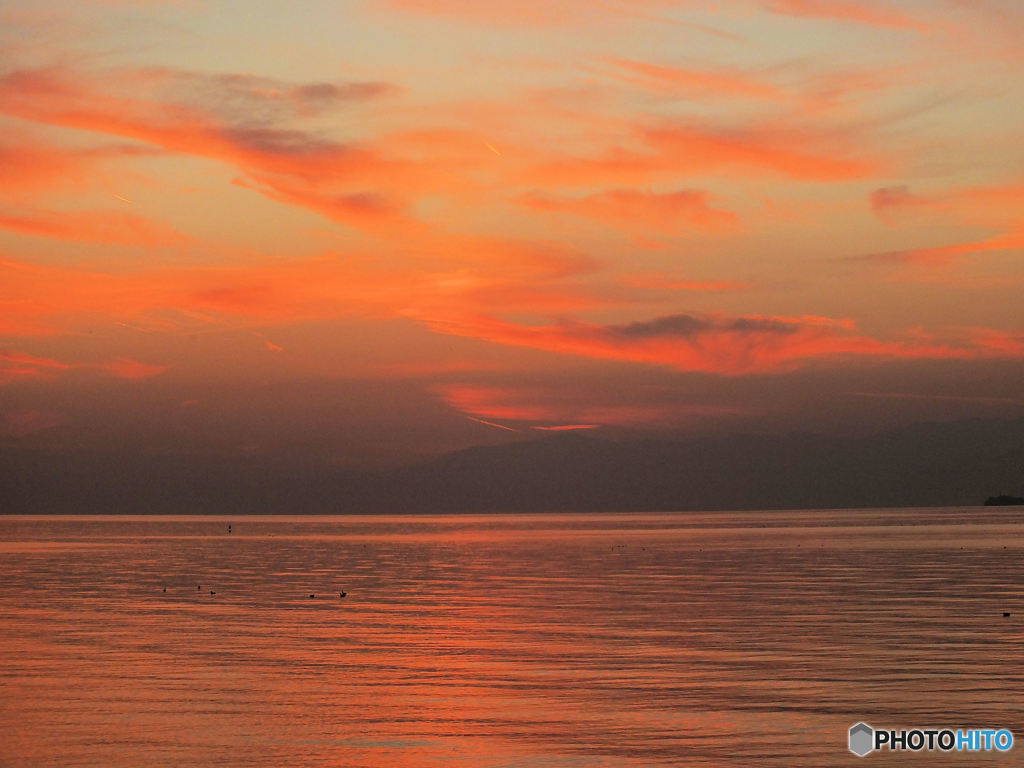 びわ湖夕景