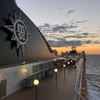 旅の思い出…クルーズ船からの夕日
