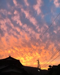 燃える夕焼け