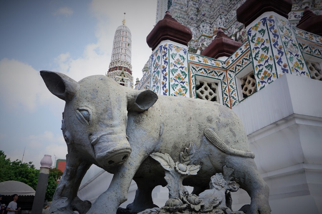 今年のご贔屓に感謝～タイ Pig & Wat Arun