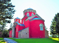 赤壁の修道院～セルビア Žiča Monastery