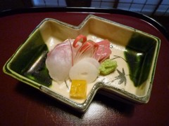 萬亀楼の刺身　Mankamerou's Sashimi