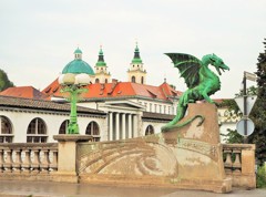 竜の橋～スロヴェニア Dragon Bridge in Ljubljana