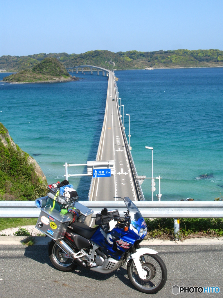 蒼い空！碧い海！青いバイク！