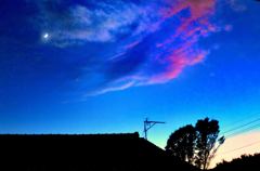 初冬の夕暮れ