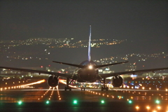 夜の千里川にて