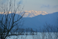 雪山にあえて