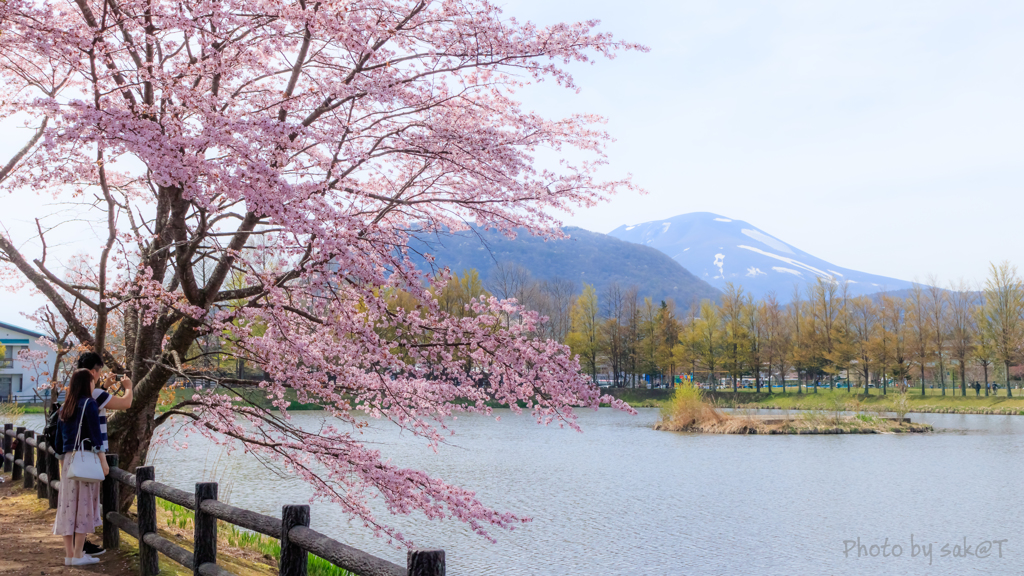 軽井沢側の浅間山