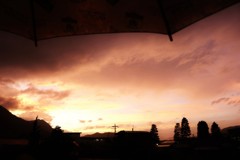 夕焼けアンブレラ