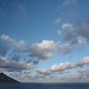 早朝の八丈小島