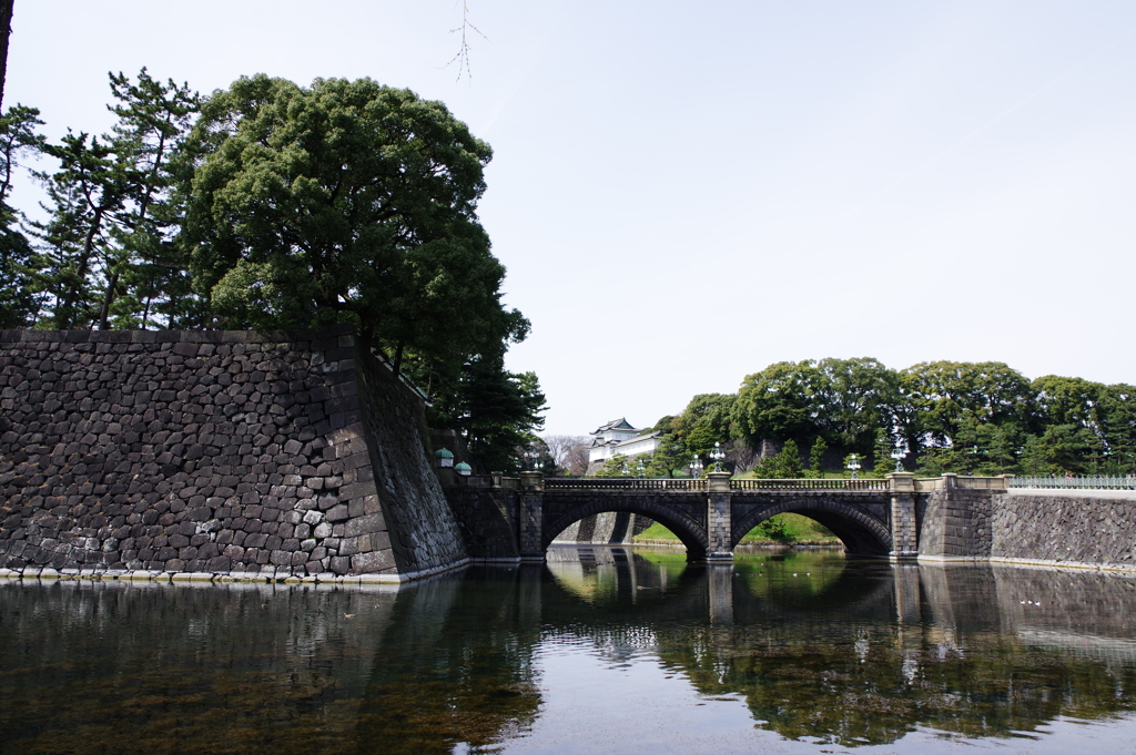 皇居 二重橋：正門石橋