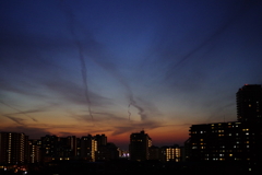 夕暮れ時＠ベランダ