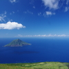 八丈富士山上からの八丈小島