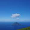 八丈富士山上からの八丈小島
